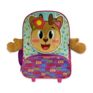 Mochila Infantil Escolar Rena Rodinha Rosa